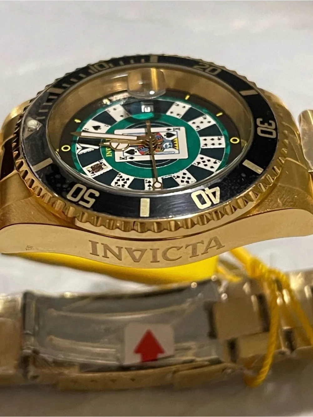 Invicta Pro Diver House of Cards Men's Watch - 40mm. Gold